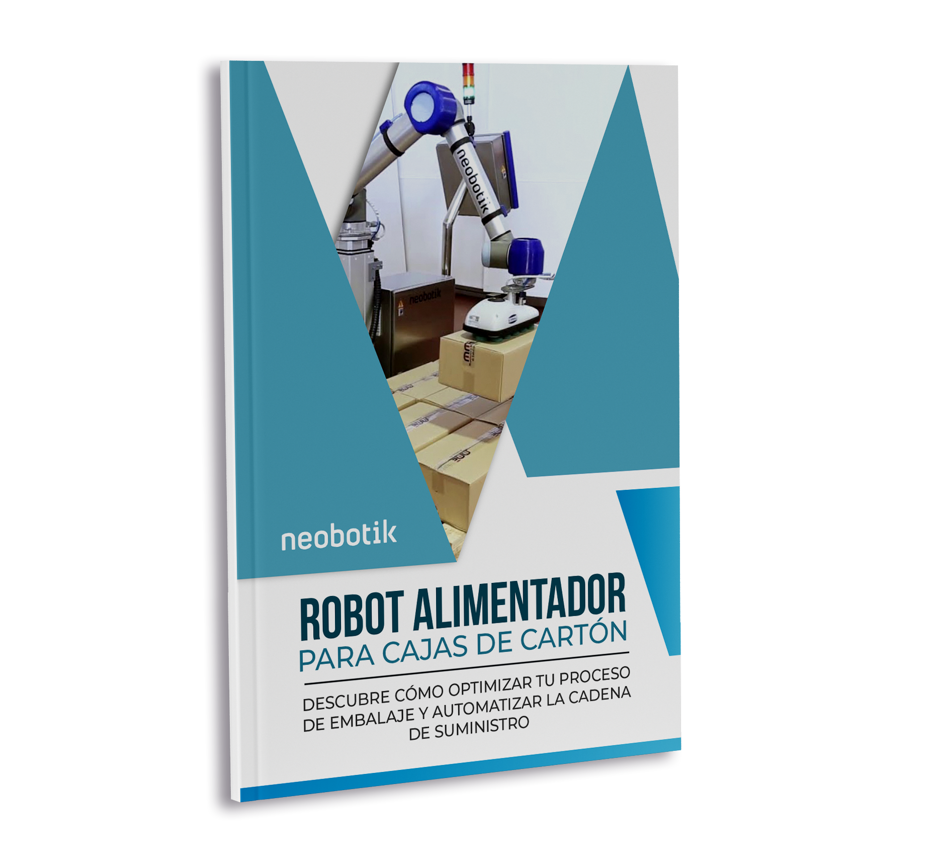 MOCKUP EBOOK ROBOT ALIMENTADOR CAJAS DE CARTÓN