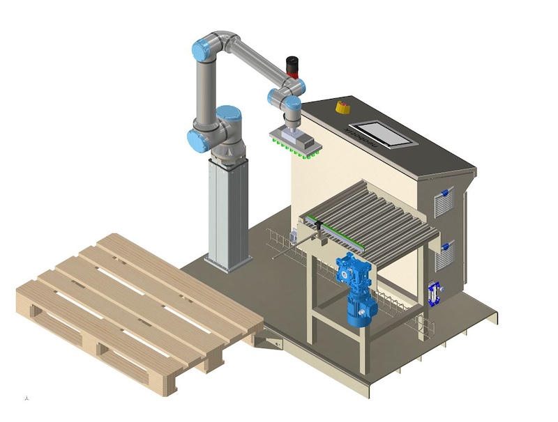 robot paletizador para la industria farmacéutica